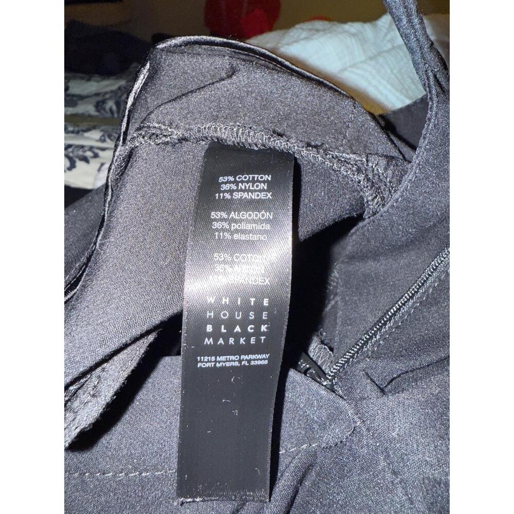White House Black Market 12P Black Slim Ankle Pants Professional Workwear - Picture 13 of 15